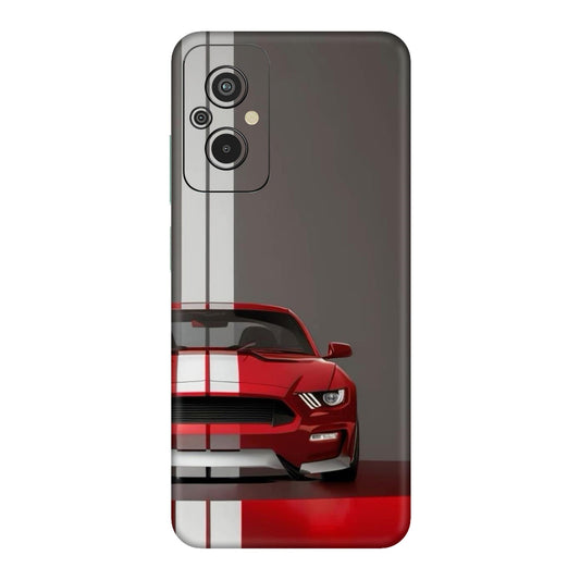 Mustang GT Racing Stripe Mobile Skin For Redmi 11 Prime