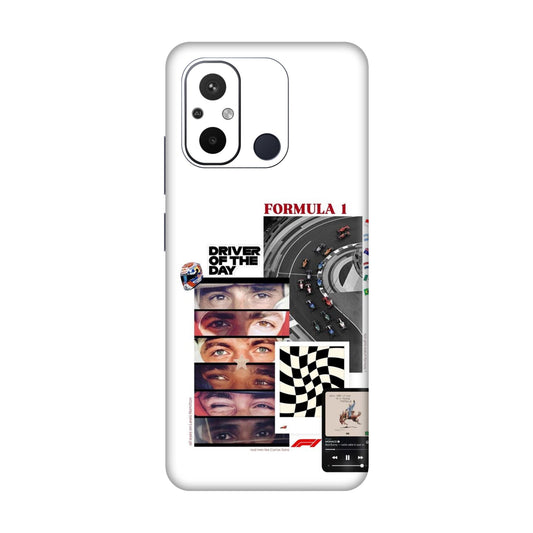 Grid Anthem Eyes & Flags Mobile Skin For Redmi 12C