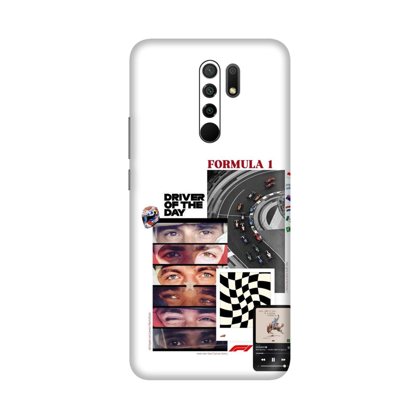 Grid Anthem Eyes & Flags Mobile Skin For Redmi 9