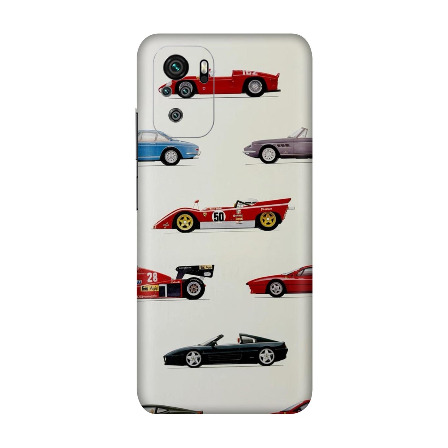 SideLine Icons Drive Through Time Mobile Skin For Redmi Note 10