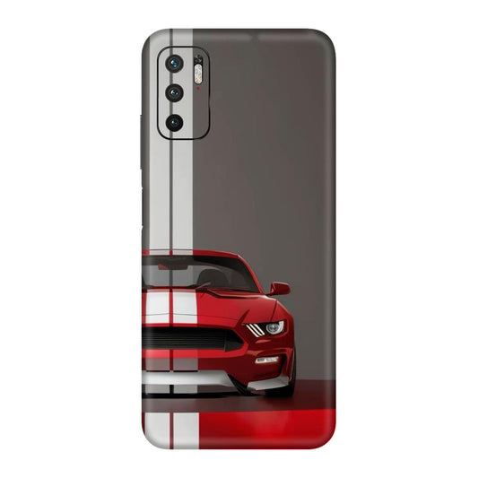 Mustang GT Racing Stripe Mobile Skin For Redmi Note 10T 5g