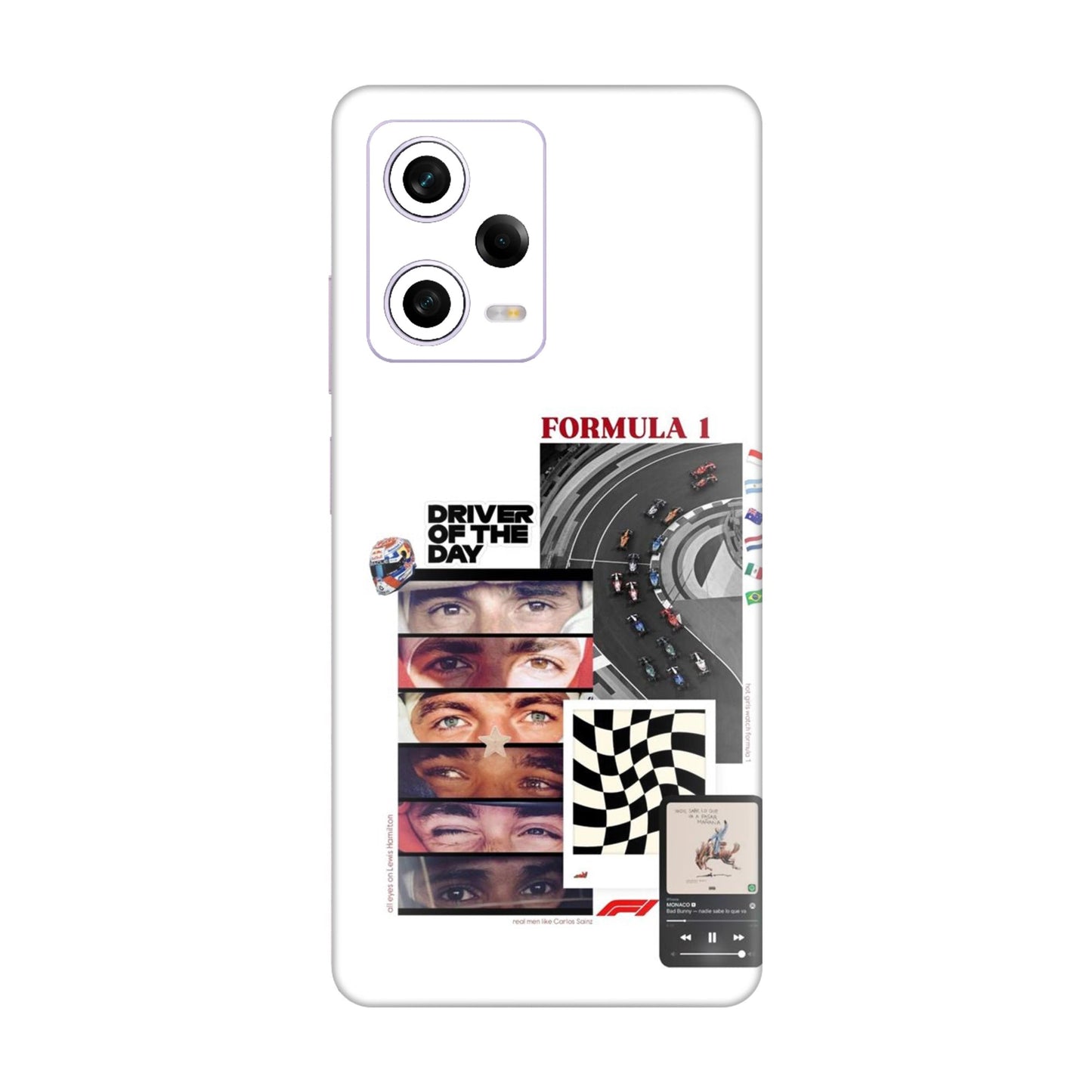 Grid Anthem Eyes & Flags Mobile Skin For Redmi Note 12 Pro 5g