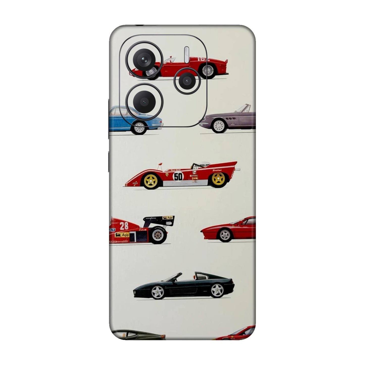 SideLine Icons Drive Through Time Mobile Skin For Redmi Note 14 5g