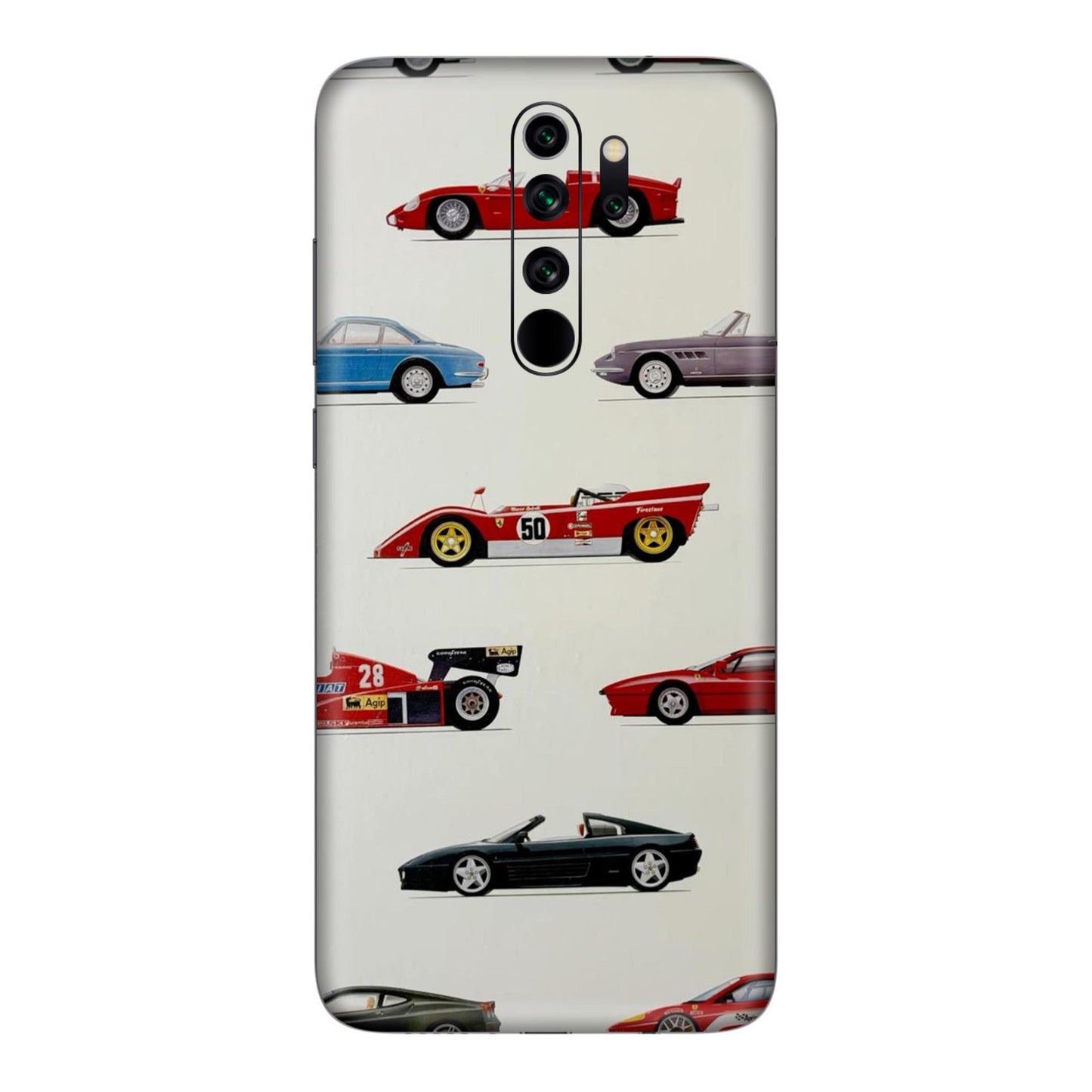 SideLine Icons Drive Through Time Mobile Skin For Redmi Note 8 Pro