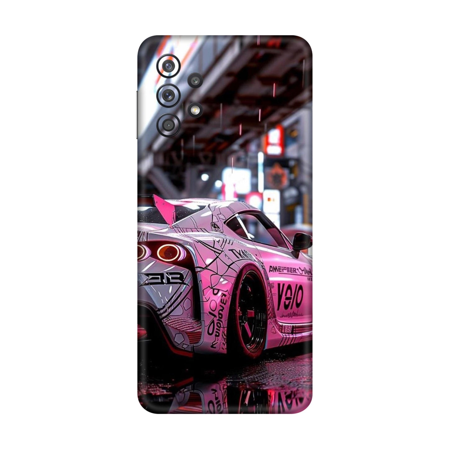 Nissan GT-R JDM Tokyo Night Neon Mobile Skin For Samsung Galaxy A32
