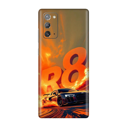 Audi R8 Supercar Fire Flame Design Mobile Skin For Samsung Galaxy Note 20