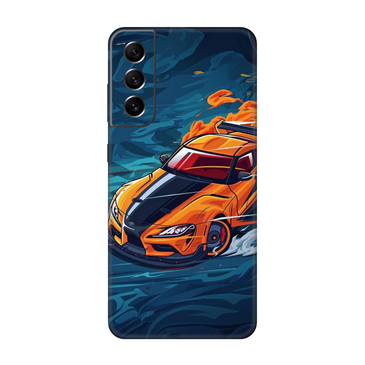 Blazing Orange Supra Mobile Skin For Samsung Galaxy S21 Fe 5g