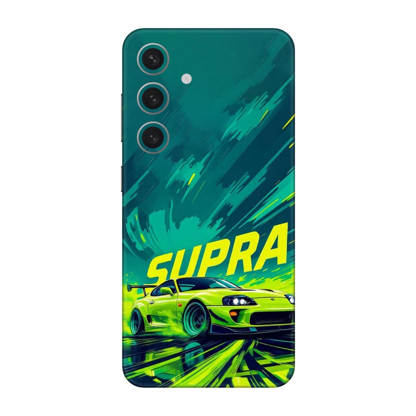 Toyota Supra JDM Sports Car Green Drift Mobile Skin For Samsung Galaxy S24 5g