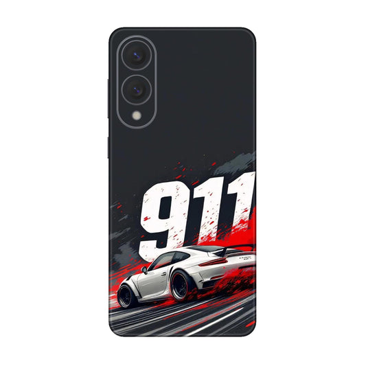 911 Drift Flash Crimson Mobile Skin For Samsung Galaxy S25 Edge 5g