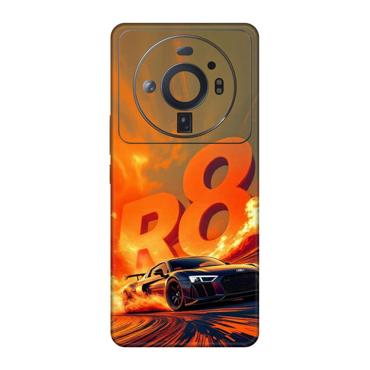 Audi R8 Supercar Fire Flame Design Mobile Skin For Xiaomi 12S Ultra 5g