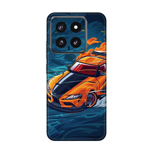 Blazing Orange Supra Mobile Skin For Xiaomi 14 5g