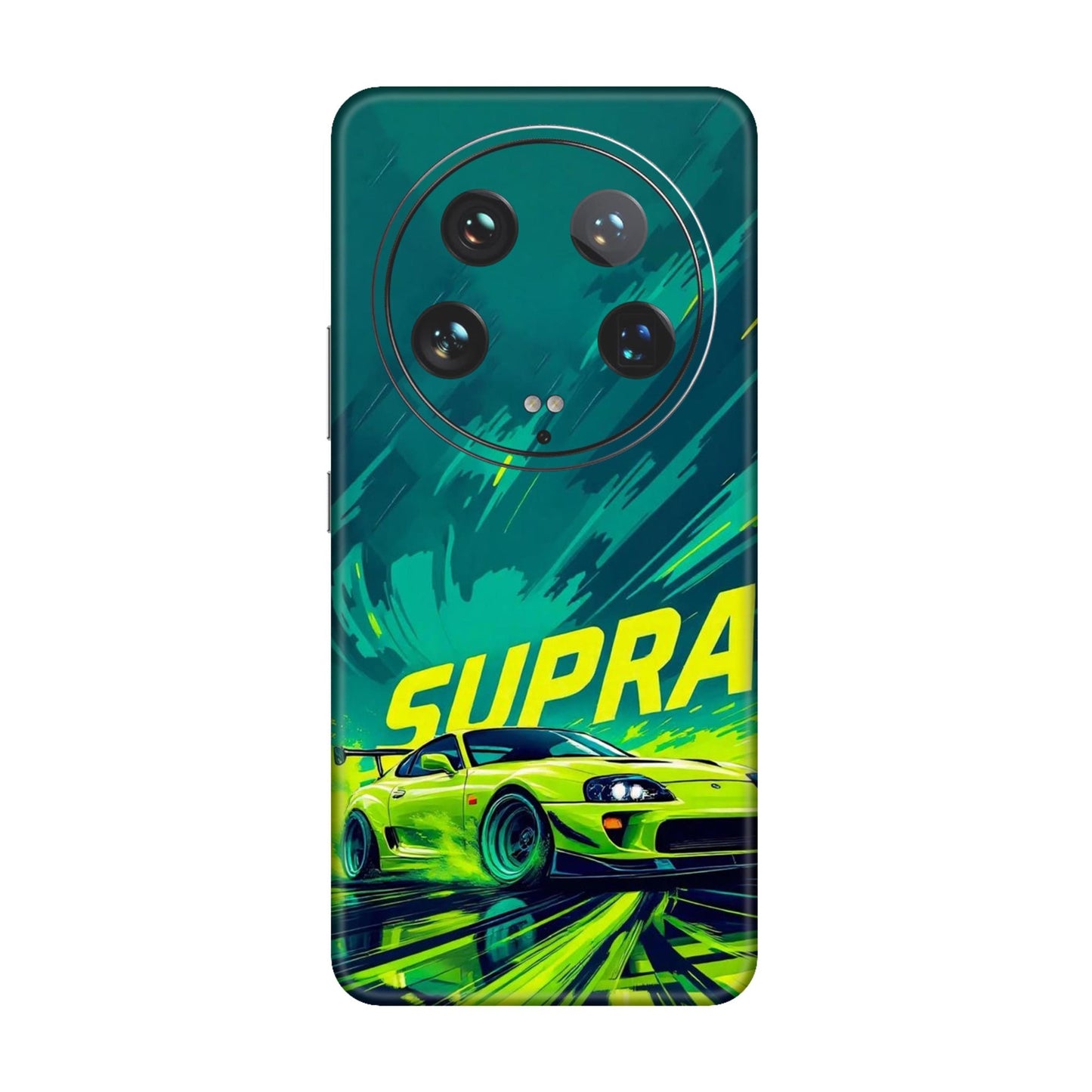 Toyota Supra JDM Sports Car Green Drift Mobile Skin For Xiaomi 14 Ultra 5g