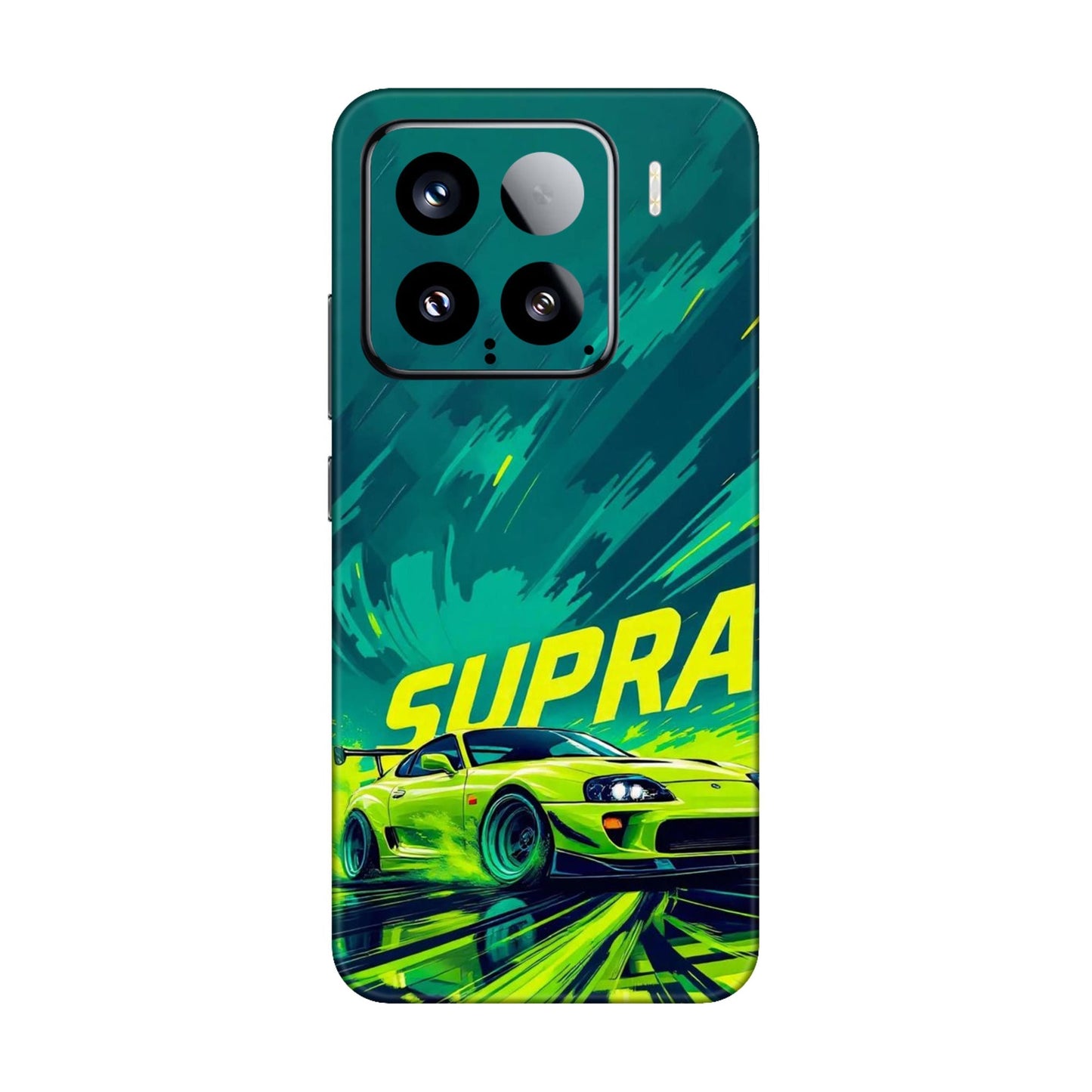 Toyota Supra JDM Sports Car Green Drift Mobile Skin For Xiaomi 15 5g