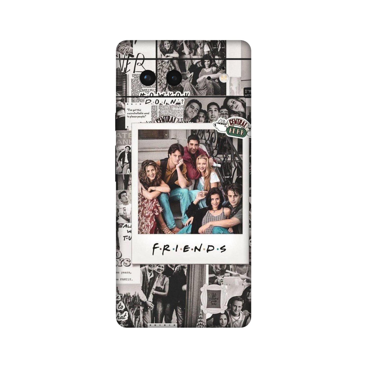Vintage Friends Collage Mobile Skin For Google Pixel 6