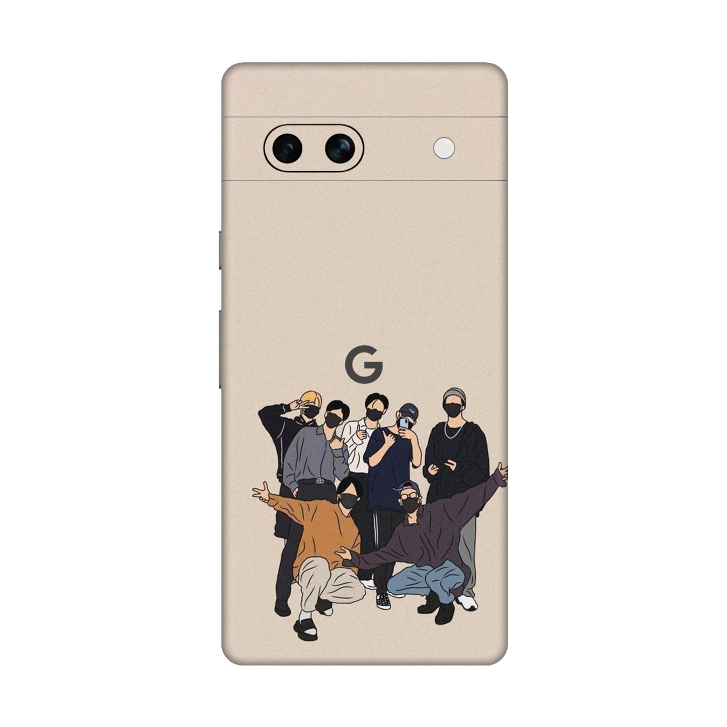 Minimalist Masked Crew Mobile Skin For Google Pixel 7a