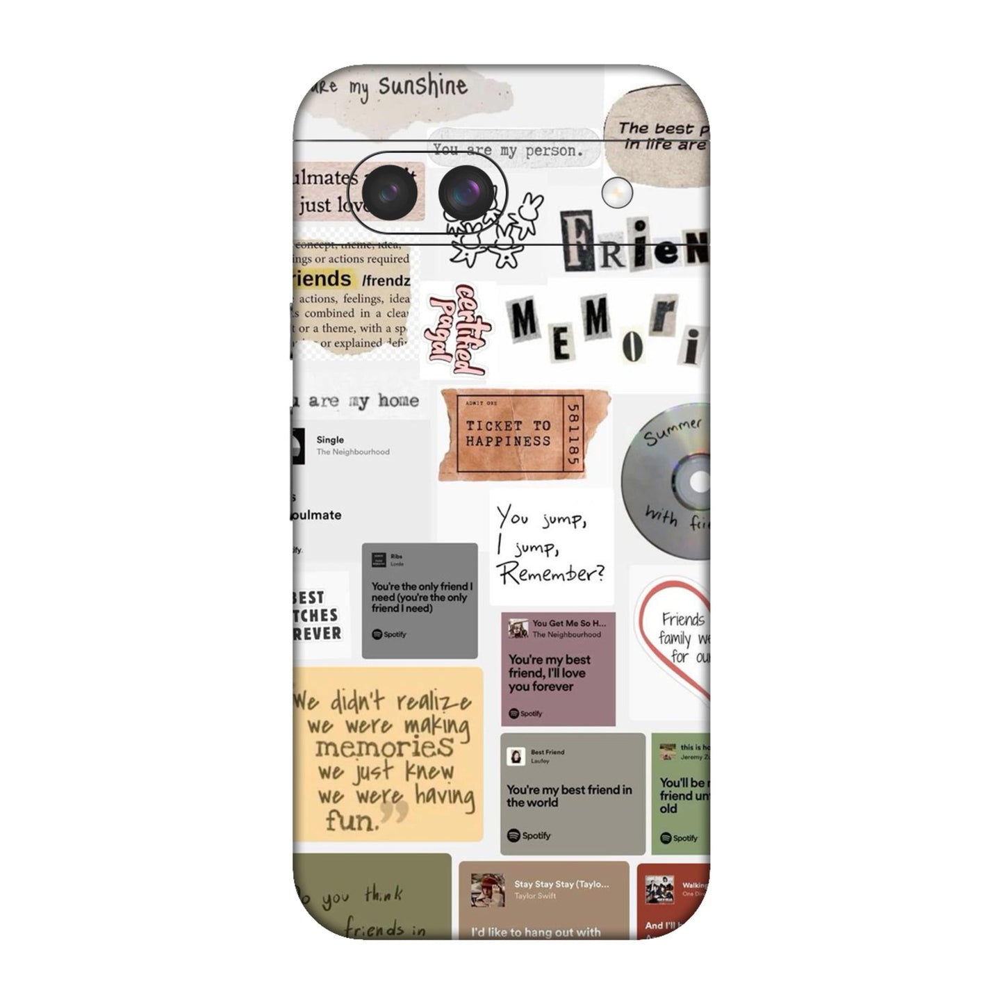 Soulmates & Memories Collage Mobile Skin For Google Pixel 8a