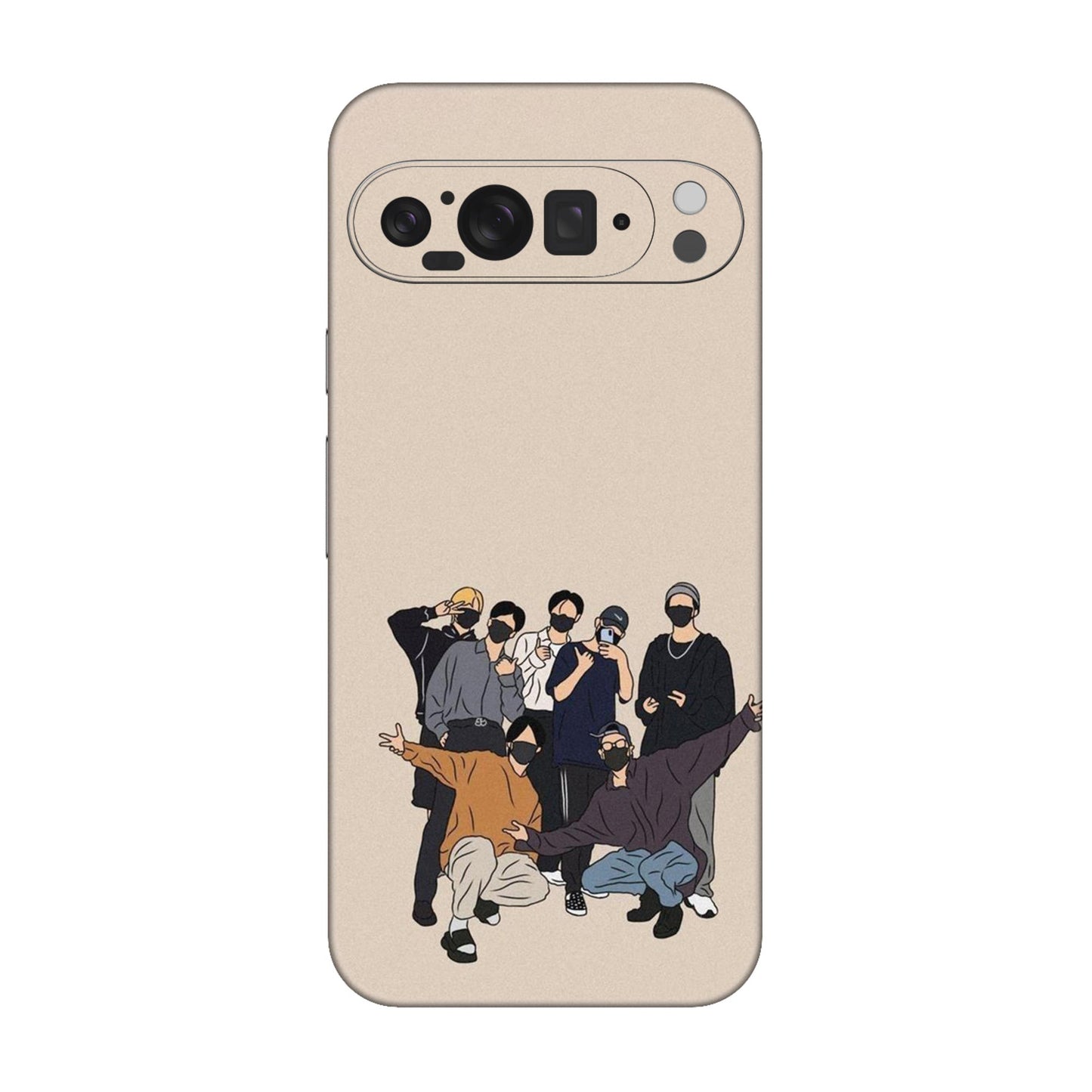 Minimalist Masked Crew Mobile Skin For Google Pixel 9 Pro XL