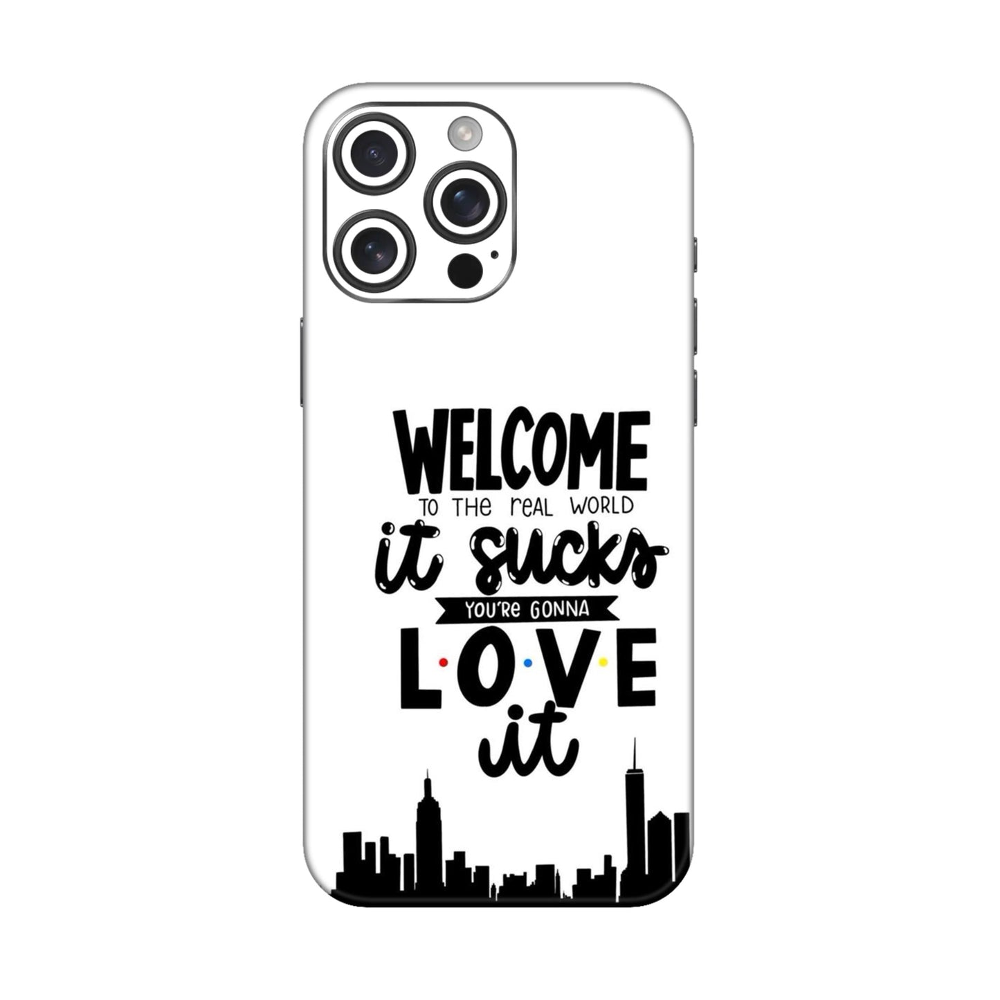 Real World NYC Quote Mobile Skin For iPhone 16 Pro