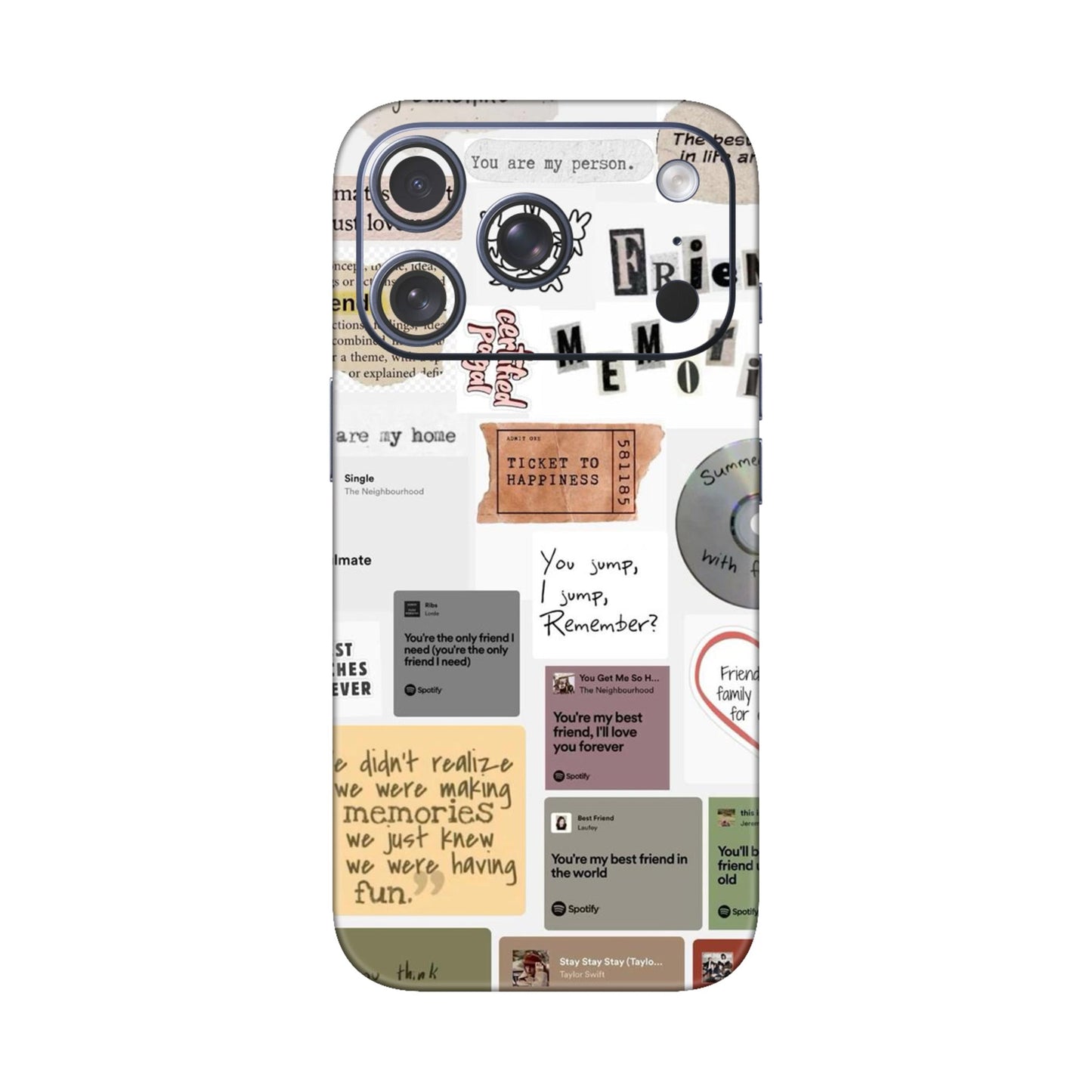 Soulmates & Memories Collage Mobile Skin For iPhone 17 Pro