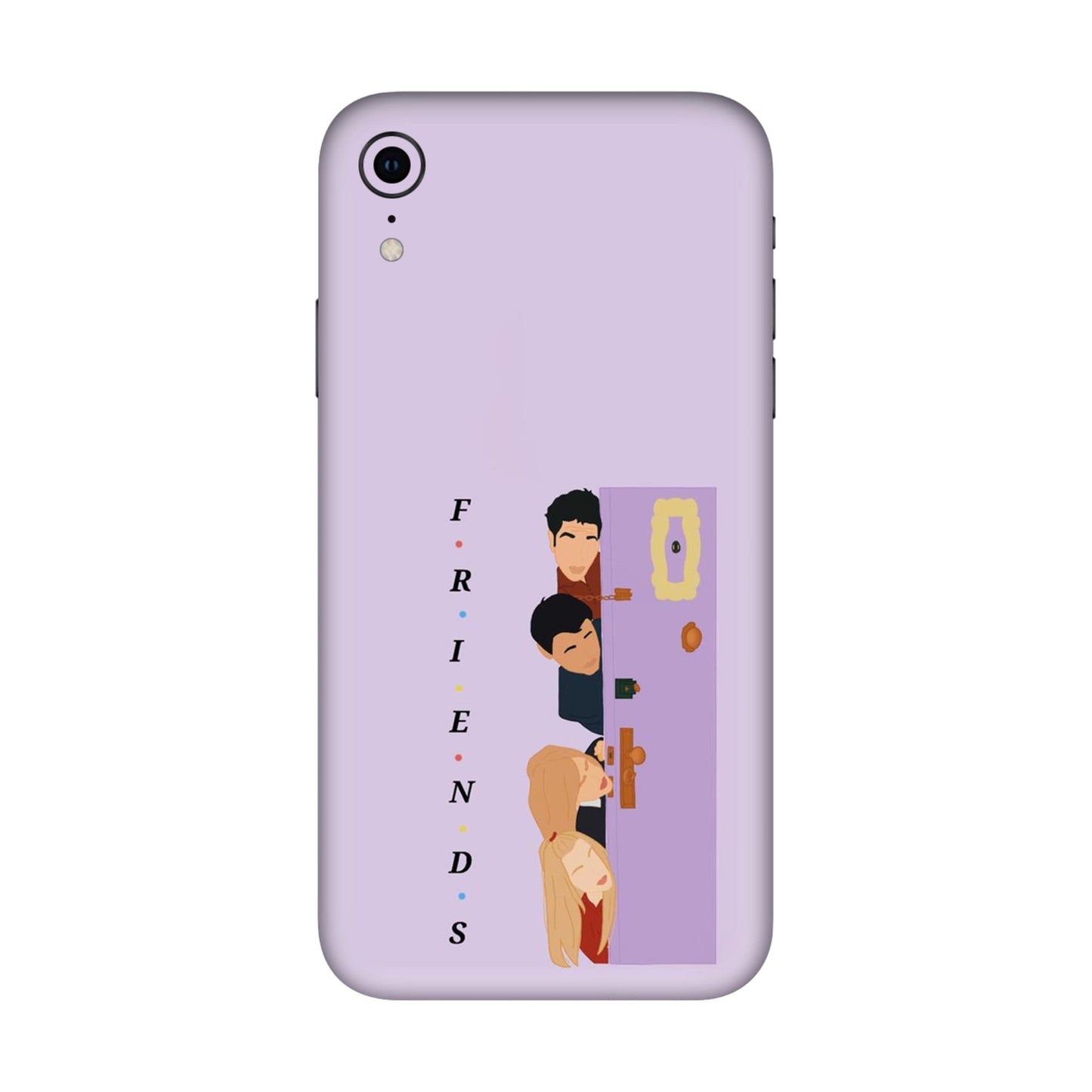Purple Door Peeker Mobile Skin For iPhone XR