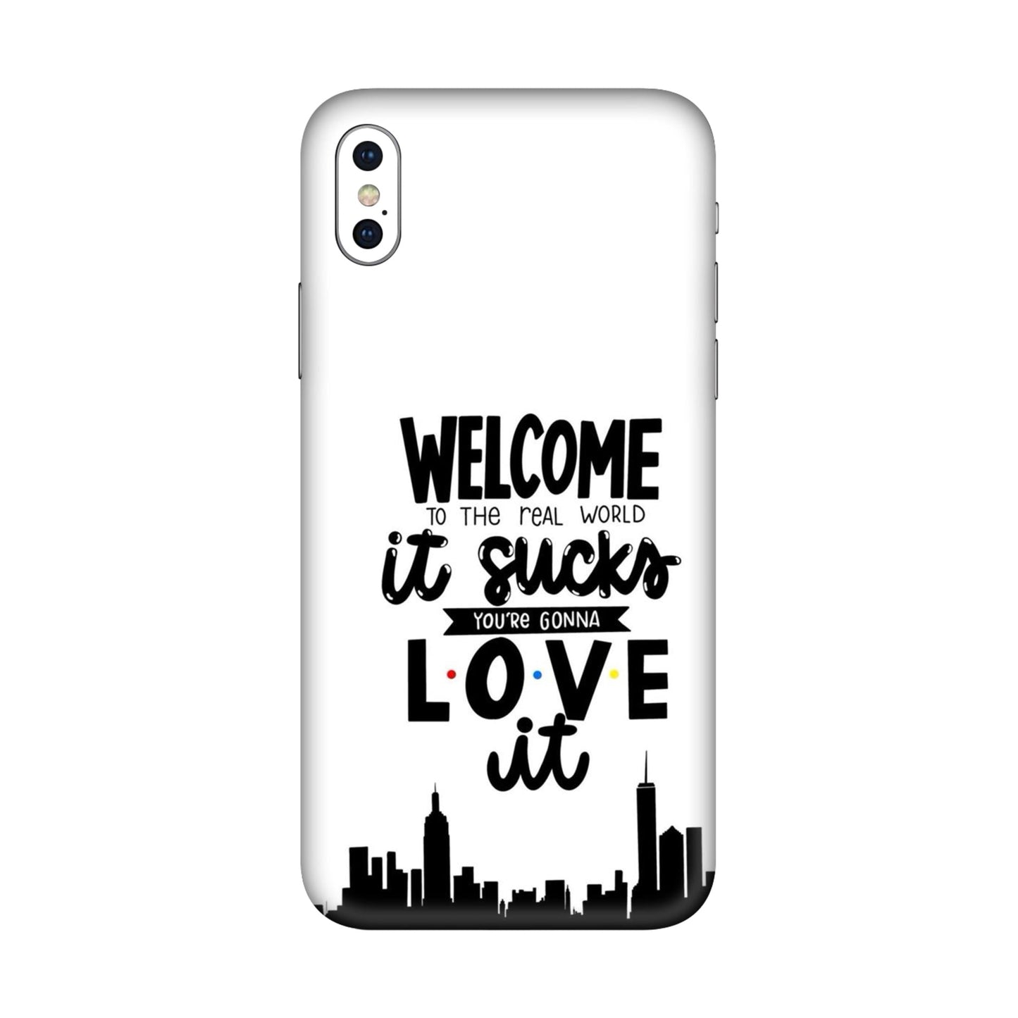 Real World NYC Quote Mobile Skin For iPhone XS Max