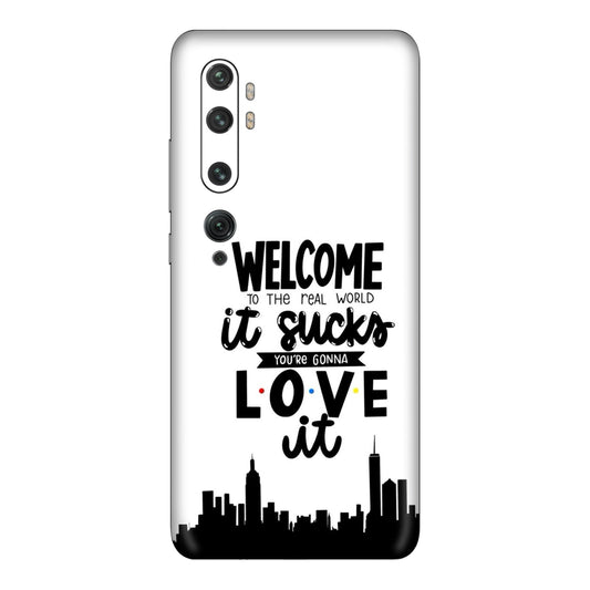 Real World NYC Quote Mobile Skin For Mi Note 10