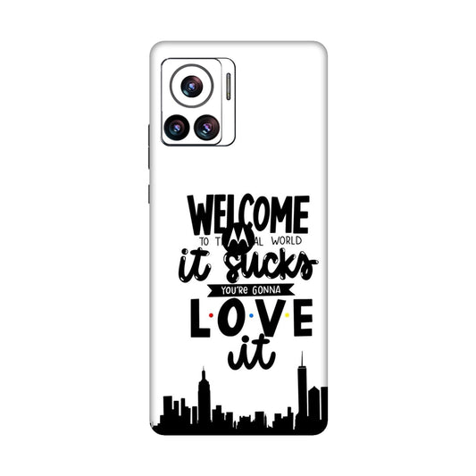 Real World NYC Quote Mobile Skin For Motorola Edge 30 Ultra 5G