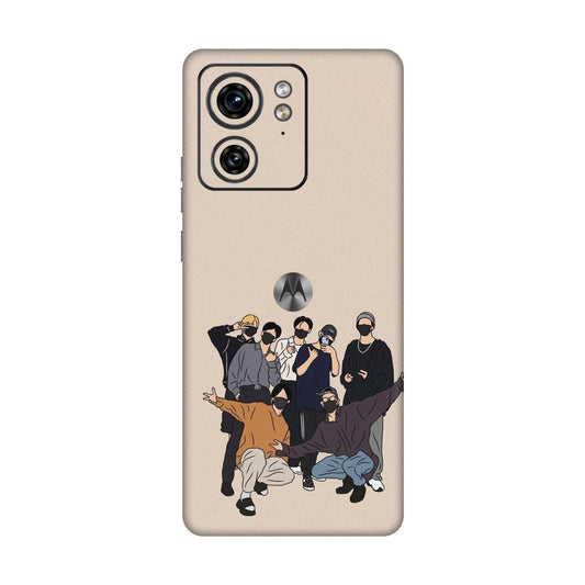 Minimalist Masked Crew Mobile Skin For Motorola Edge 40 5G