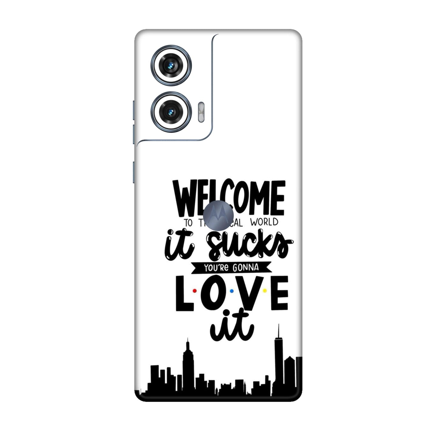 Real World NYC Quote Mobile Skin For Motorola Edge 50 Fusion 5G
