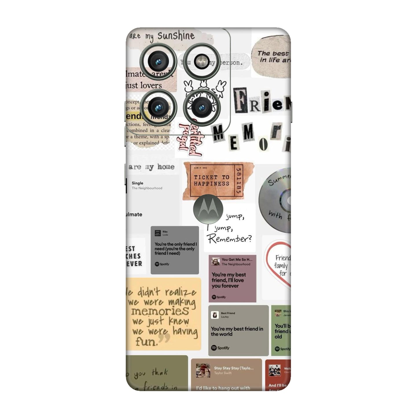 Soulmates & Memories Collage Mobile Skin For Motorola Edge 60 Pro 5G