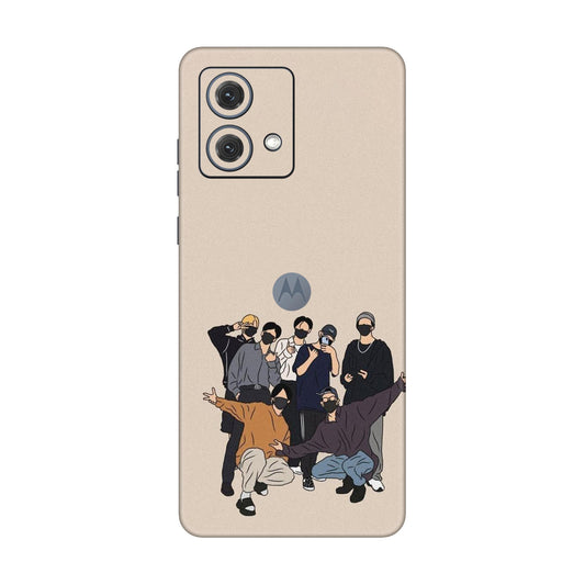 Minimalist Masked Crew Mobile Skin For Motorola G84 5G
