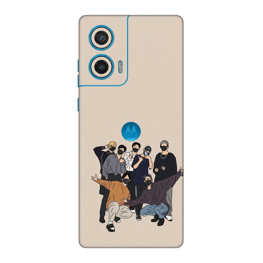Minimalist Masked Crew Mobile Skin For Motorola G96 5G