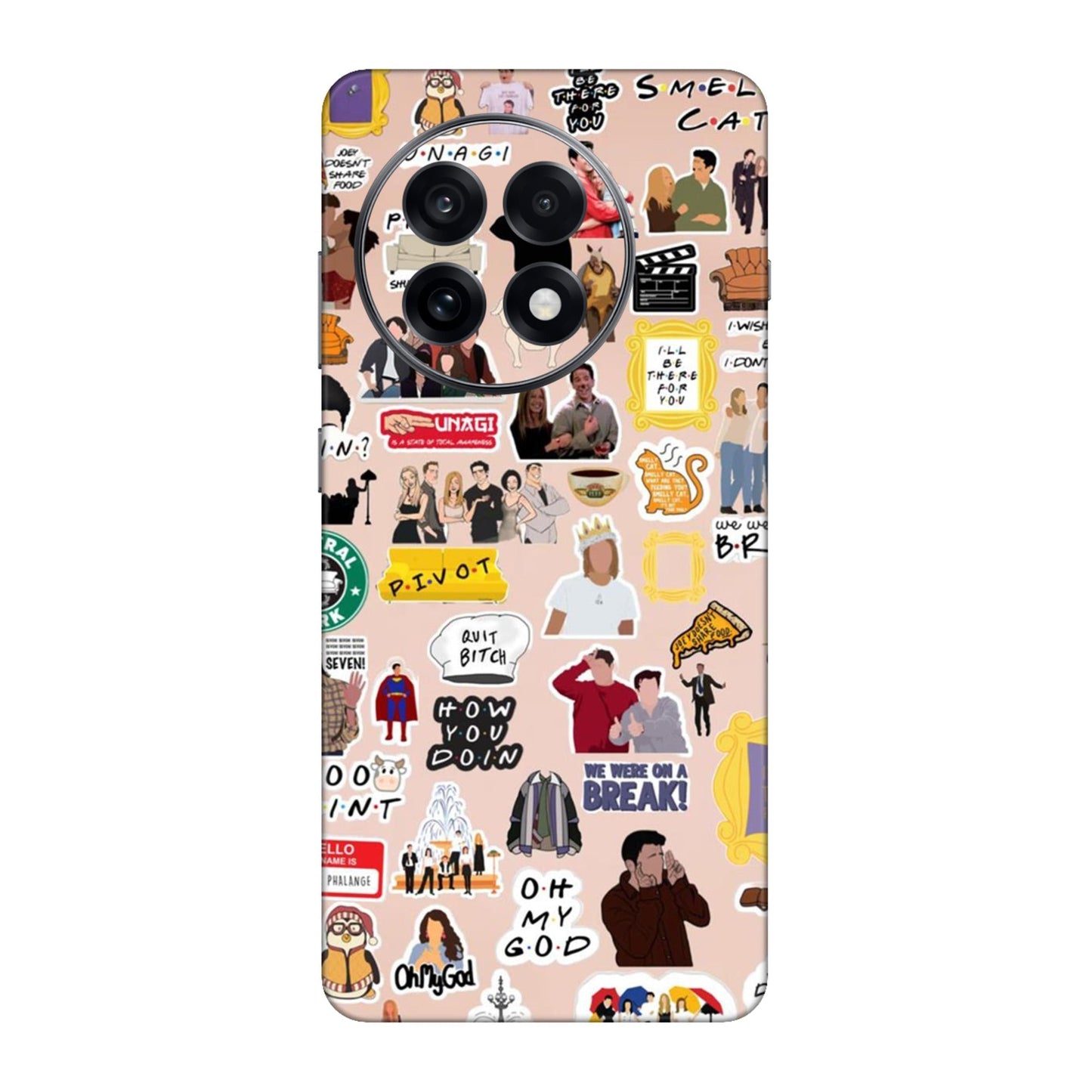 Ultimate Friends Sticker Bomb Mobile Skin For OnePlus 13r