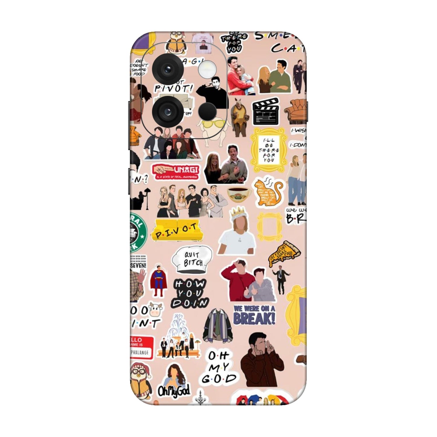 Ultimate Friends Sticker Bomb Mobile Skin For OnePlus 13s