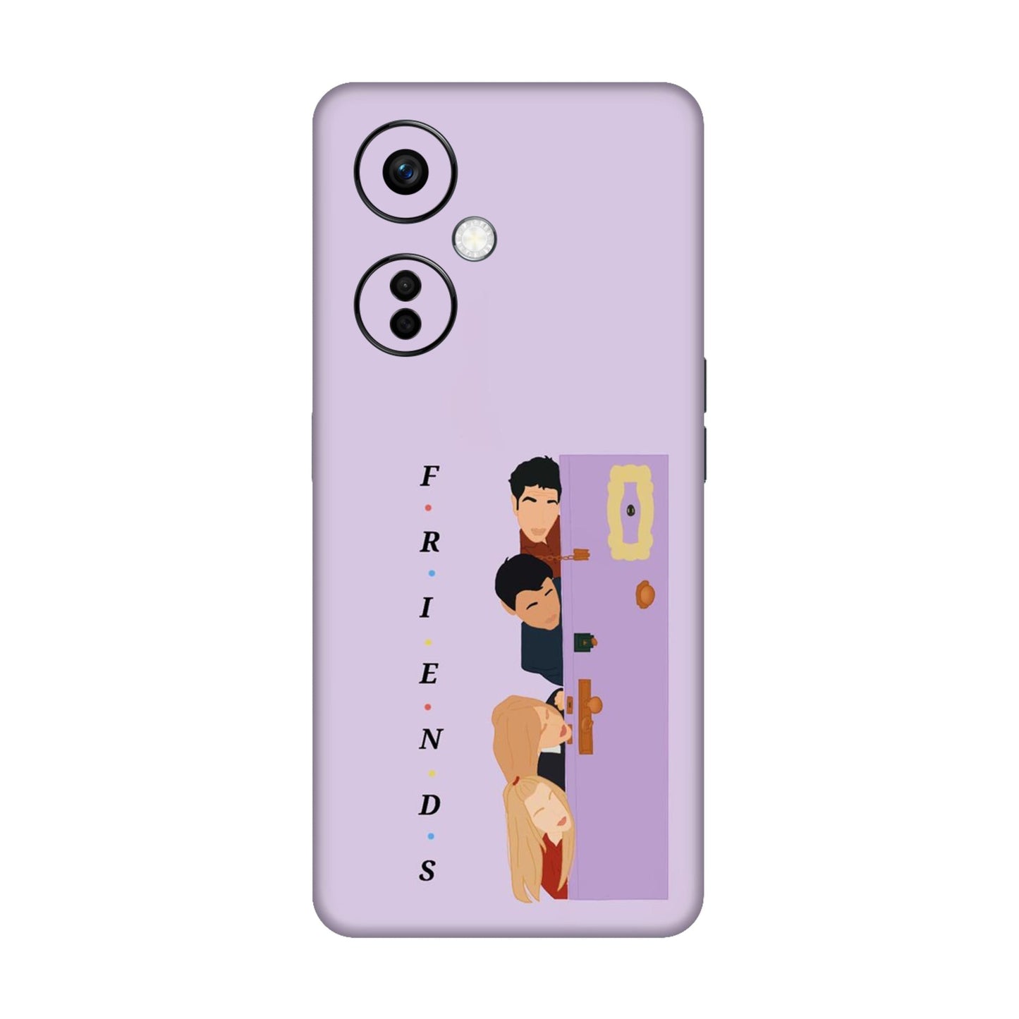 Purple Door Peeker Mobile Skin For OnePlus Nord Ce 3 Lite