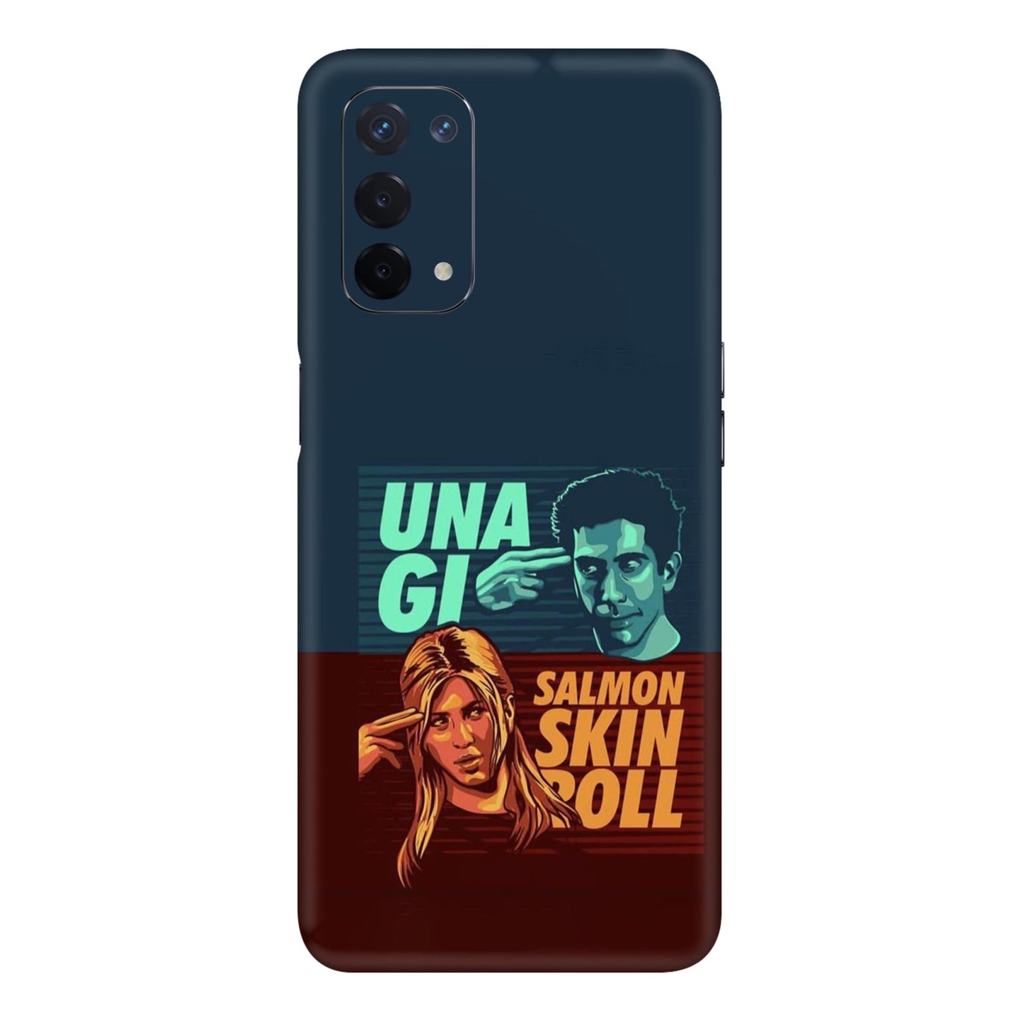 Unagi Salmon Skin Duo Mobile Skin For Oppo A54 5G