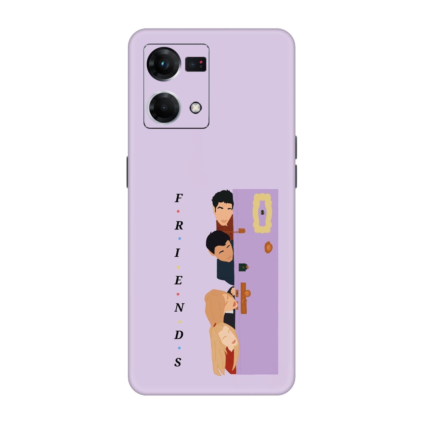 Purple Door Peeker Mobile Skin For Oppo F21s Pro
