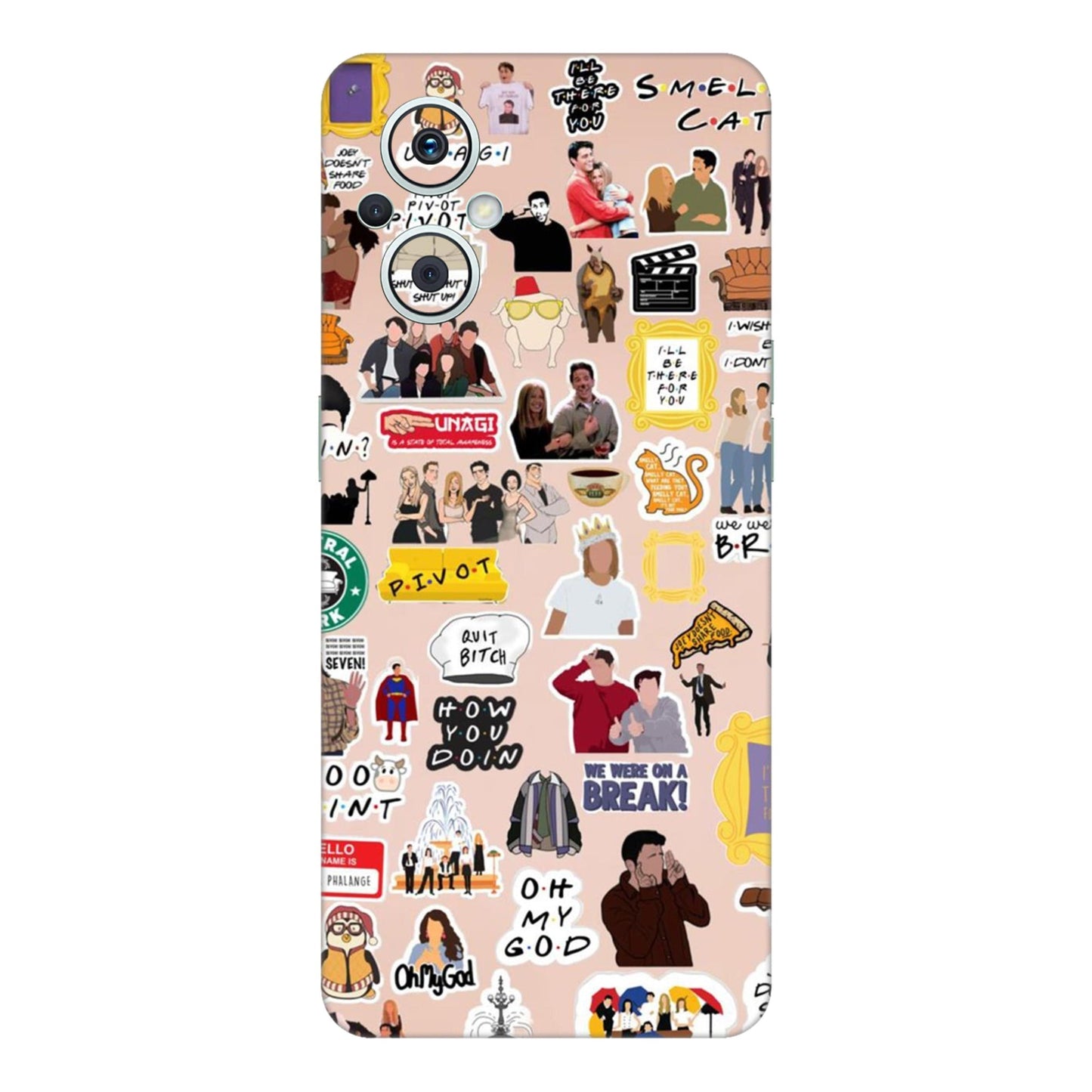 Ultimate Friends Sticker Bomb Mobile Skin For Oppo F21s Pro 5G