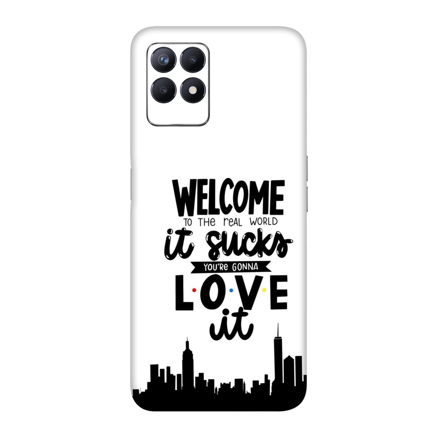 Real World NYC Quote Mobile Skin For Realme 8i