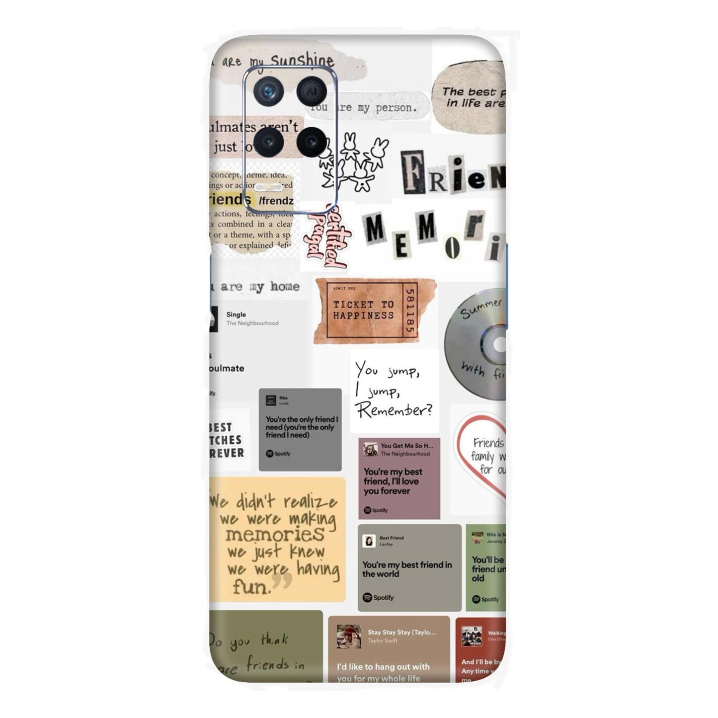 Soulmates & Memories Collage Mobile Skin For Realme Narzo 30 5g