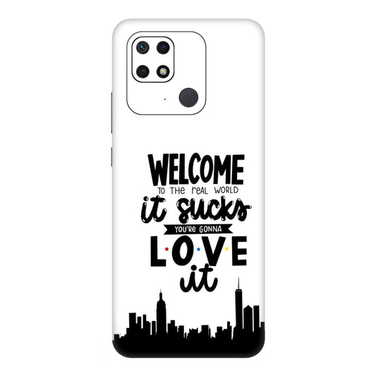 Real World NYC Quote Mobile Skin For Redmi 10 Power