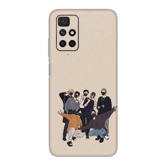 Minimalist Masked Crew Mobile Skin For Redmi 10 Prime
