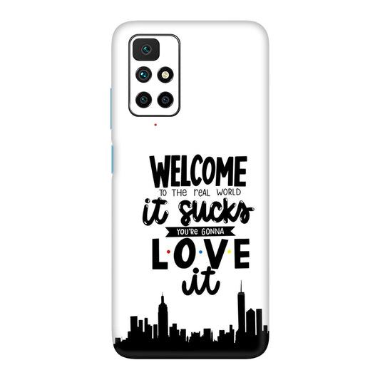 Real World NYC Quote Mobile Skin For Redmi 10 Prime