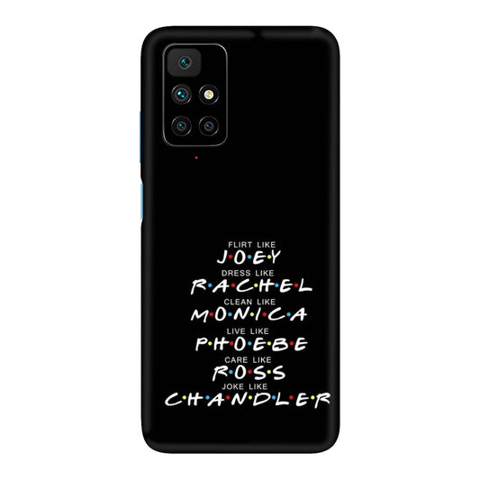 Friends Character Traits Mobile Skin For Redmi 10 Prime