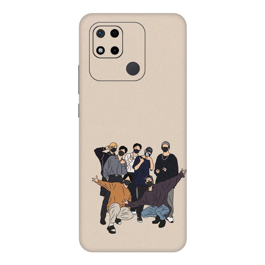 Minimalist Masked Crew Mobile Skin For Redmi 10A