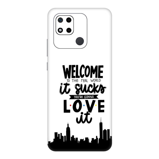 Real World NYC Quote Mobile Skin For Redmi 10A