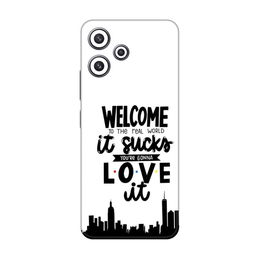 Real World NYC Quote Mobile Skin For Redmi 12 5g