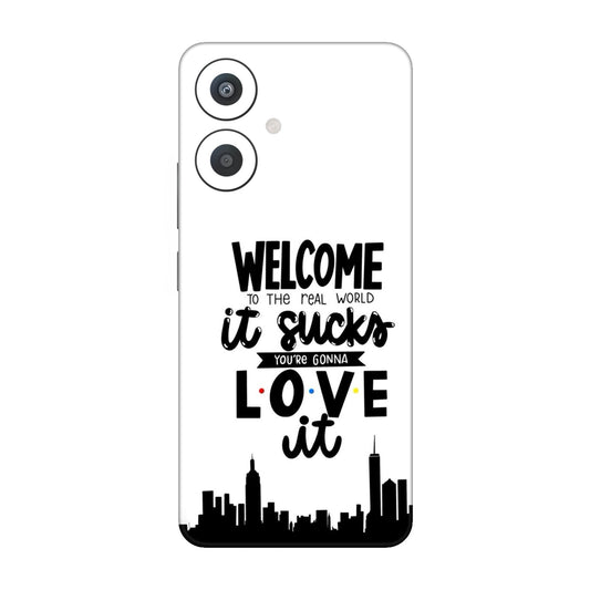 Real World NYC Quote Mobile Skin For Redmi 13C 5g