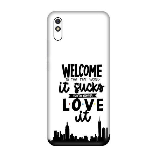 Real World NYC Quote Mobile Skin For Redmi 9A
