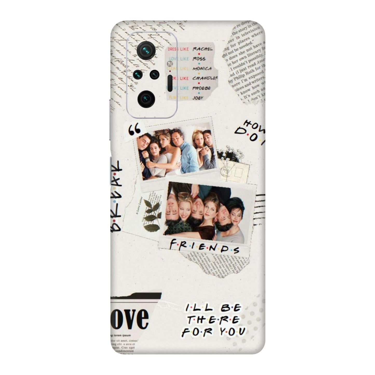 Friends Scrapbook Memory Mobile Skin For Redmi Note 10 Pro